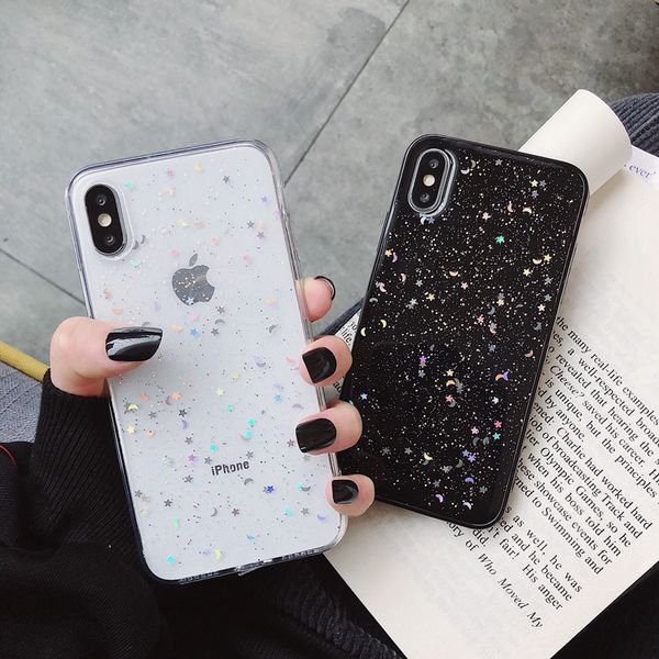 for apple iphone 11 pro 6 6s 8 7 plus xr 10 x xs max 5s cover glitter bling star moon sequins soft tpu clear silicone phone case
for apple iphone 11 pro 6 6s 8 7 plus xr 10 x xs max 5s cover glitter bling star moon sequins soft tpu clear silicone phone case