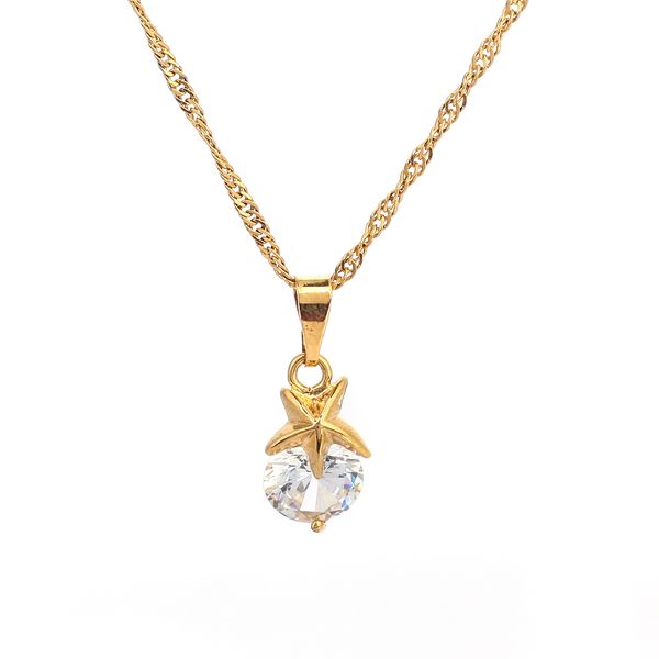 fashion single round stone star pendant necklace women 24k gold color handmade stone crystal pendant, Silver
fashion single round stone star pendant necklace women 24k gold color handmade stone crystal pendant, Silver