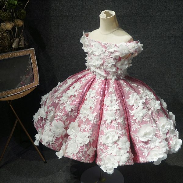 2020 new design pink baby girl dresses puffy skirt sequins 3d flowers girls birthday dresses custom made, Red;yellow
2020 new design pink baby girl dresses puffy skirt sequins 3d flowers girls birthday dresses custom made, Red;yellow