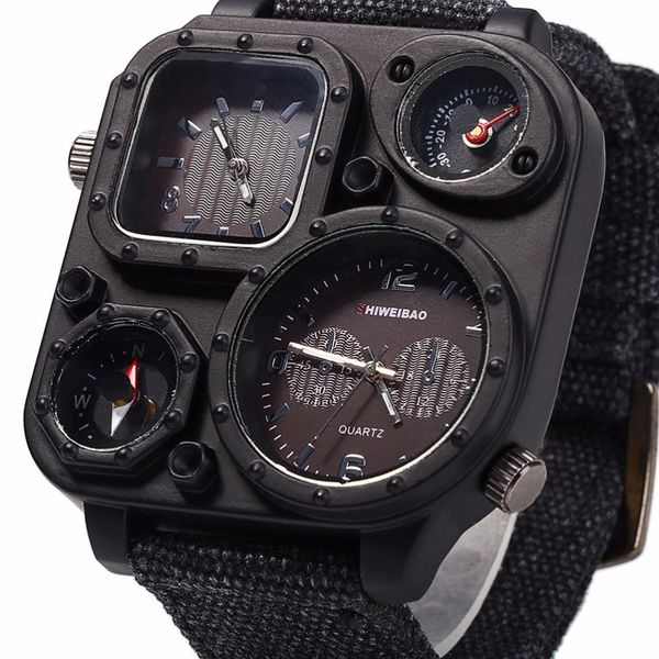 shiweibao j1169 watches men big dial dual-movement sport quartz watch men military compass canvas wristwatches relogio masculino, Slivery;brown
shiweibao j1169 watches men big dial dual-movement sport quartz watch men military compass canvas wristwatches relogio masculino, Slivery;brown