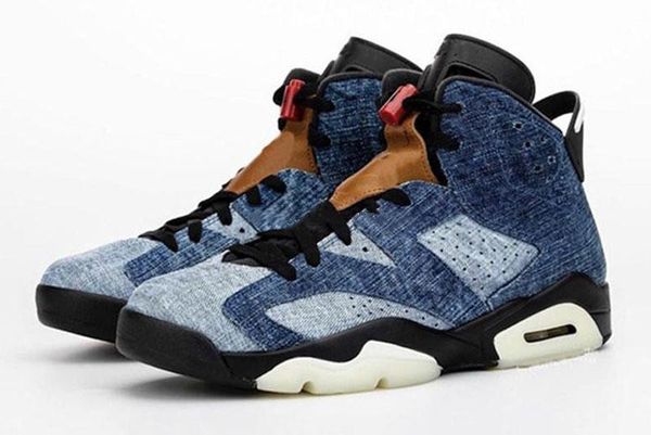 6 blue washed denim varsity red black men retro basketball shoes designer sneakers 6s cowboy jeans mens sports shoes, White;red
6 blue washed denim varsity red black men retro basketball shoes designer sneakers 6s cowboy jeans mens sports shoes, White;red