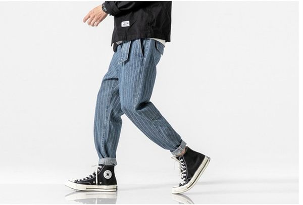 casual clothes styles mens jeans pencil pants ankle banded pants old school striped japan style jeans, Blue
casual clothes styles mens jeans pencil pants ankle banded pants old school striped japan style jeans, Blue
