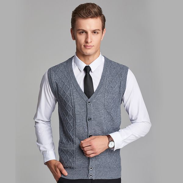 men's sweaters design 2021 autumn mens fashion v-neck cashmere sweater vest cardigan with buttons, White;black
men's sweaters design 2021 autumn mens fashion v-neck cashmere sweater vest cardigan with buttons, White;black