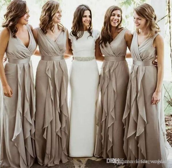 2019 chiffon bridesmaid dress v neck pleated country garden formal party guest maid of honor gown plus size custom made, White;pink
2019 chiffon bridesmaid dress v neck pleated country garden formal party guest maid of honor gown plus size custom made, White;pink