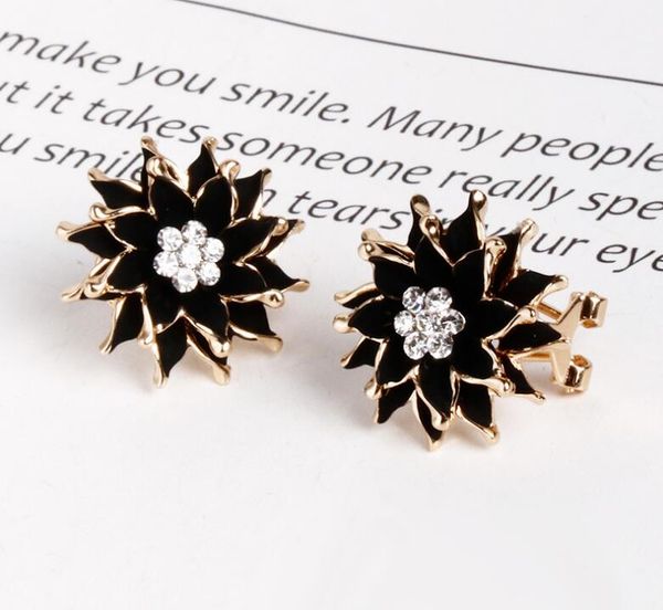 fashion-european and american fashion white flower earrings female super fairy wild multi-layer lotus petals with diamond earrings, Silver
fashion-european and american fashion white flower earrings female super fairy wild multi-layer lotus petals with diamond earrings, Silver