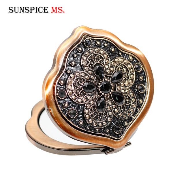 sunspice-ms turkish mini compact pocket floral mirror portable two-side folding make up mirror women vintage cosmetic mirrors, Gray
sunspice-ms turkish mini compact pocket floral mirror portable two-side folding make up mirror women vintage cosmetic mirrors, Gray