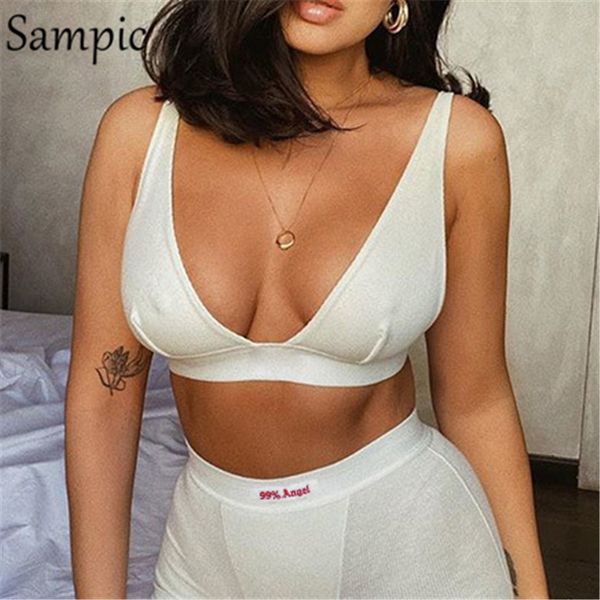 sampic women casual beach sleeveless summer crop basic vest sport camis club knitted summer black white tank
sampic women casual beach sleeveless summer crop basic vest sport camis club knitted summer black white tank
