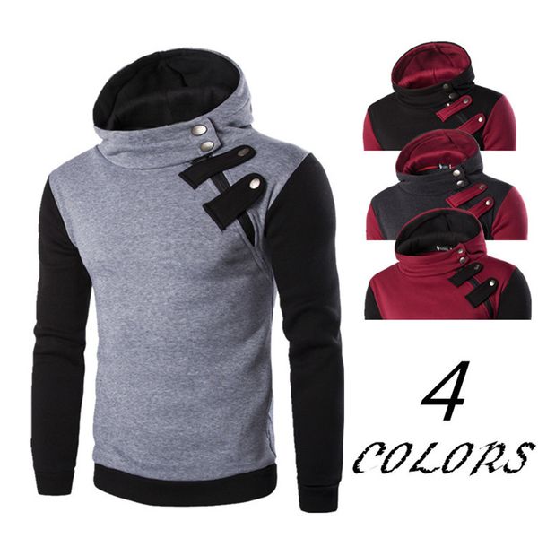 2018 new men zipper hoody casual sweatshirt mens brand slim fit hoodie jacket men's sportswear mens patchwork hoodie sweatshirt, Black
2018 new men zipper hoody casual sweatshirt mens brand slim fit hoodie jacket men's sportswear mens patchwork hoodie sweatshirt, Black