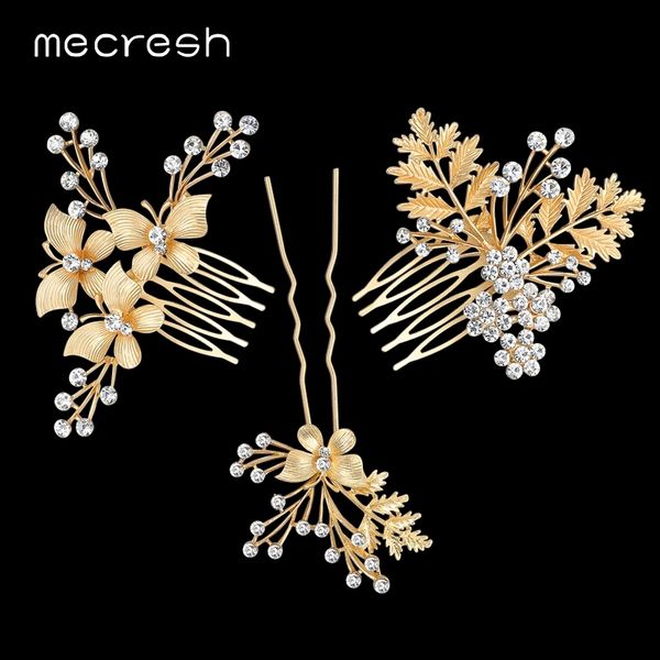 mecresh 3pcs/set gold-color butterfly with leaves bridal combs crystal flower wedding hair accessories tiara ts022, White;golden
mecresh 3pcs/set gold-color butterfly with leaves bridal combs crystal flower wedding hair accessories tiara ts022, White;golden