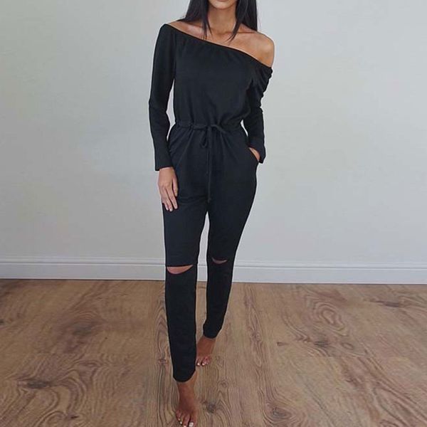 women's jumpsuits & rompers 2021 off shoulder jumpsuit women hole autumn womens leotard long sleeve high waist elegant, Black;white
women's jumpsuits & rompers 2021 off shoulder jumpsuit women hole autumn womens leotard long sleeve high waist elegant, Black;white