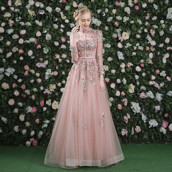 it's yiiya evening dress pink long sleeves floral print lace up a-line floor length party gown evening gowns prom dresses lx028, White;black
it's yiiya evening dress pink long sleeves floral print lace up a-line floor length party gown evening gowns prom dresses lx028, White;black
