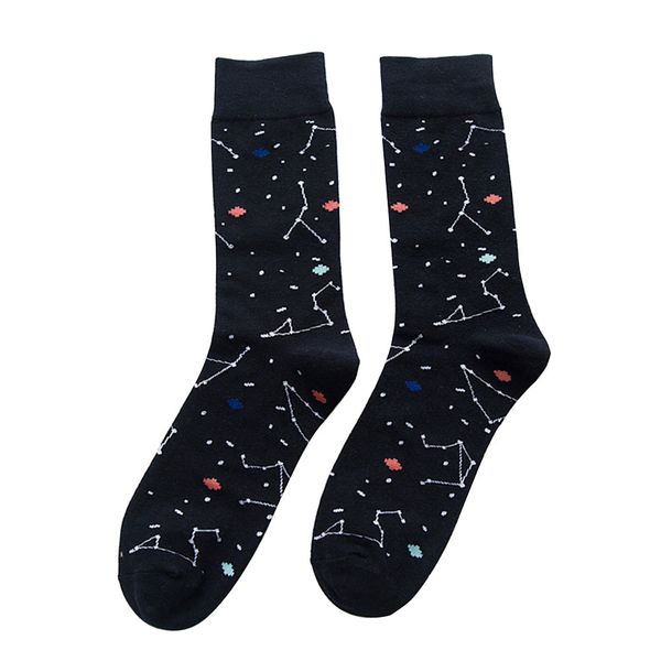 a pair elastic daily socks printed home casual wear resistant washable crew cotton blend fitness anti slip stitching color soft, Black
a pair elastic daily socks printed home casual wear resistant washable crew cotton blend fitness anti slip stitching color soft, Black