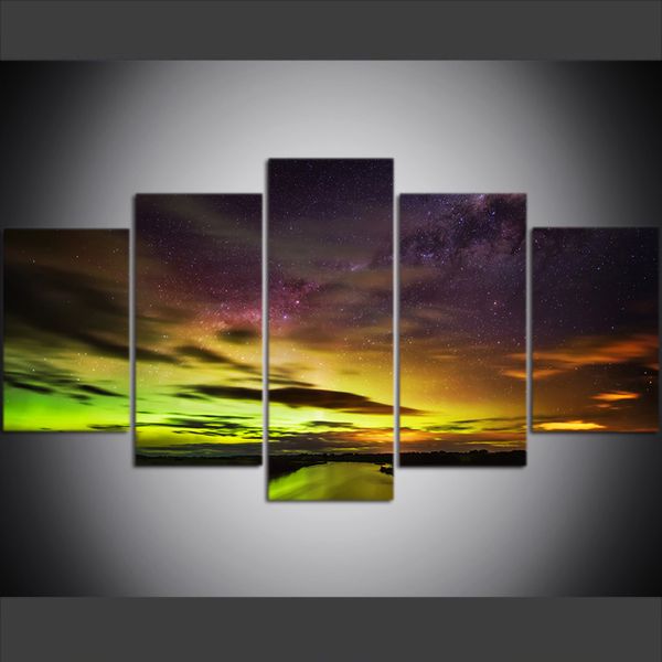 5 piece large size canvas wall art pictures creative new zealand's south pole light art print oil painting for living room
5 piece large size canvas wall art pictures creative new zealand's south pole light art print oil painting for living room