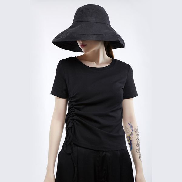 2019 joker comfortable round neck short sleeve short fund chalaza pulling rope t t-shirt blouse 1081, White
2019 joker comfortable round neck short sleeve short fund chalaza pulling rope t t-shirt blouse 1081, White