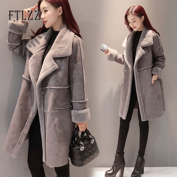 2019 new autumn winter jacket women slim medium long turn down collar pink coat female warm faux wool liner outwear coats mujer, Black
2019 new autumn winter jacket women slim medium long turn down collar pink coat female warm faux wool liner outwear coats mujer, Black
