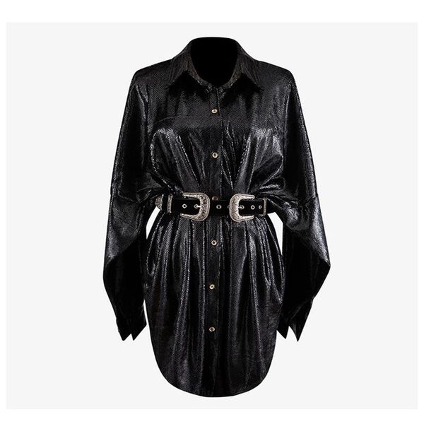 women's blouses & shirts the latest fashion temperament lapel snake pattern pleated waist was thin loose long sleeved shirt wholesale, White
women's blouses & shirts the latest fashion temperament lapel snake pattern pleated waist was thin loose long sleeved shirt wholesale, White