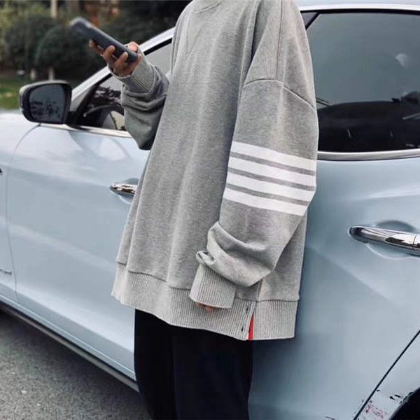 классический loopback джерси вязать хип-хоп негабаритного-fit engineered 4-бара arm stripes crewneck пуловеры тома брауна мужского женских т, Black
классический loopback джерси вязать хип-хоп негабаритного-fit engineered 4-бара arm stripes crewneck пуловеры тома брауна мужского женских т, Black