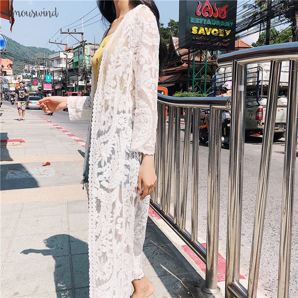 summer blouse bohe long sleeve maxi lace kimonos women maxi bohe lace beach plus kimonos long mesh maxi lace mesh, White
summer blouse bohe long sleeve maxi lace kimonos women maxi bohe lace beach plus kimonos long mesh maxi lace mesh, White
