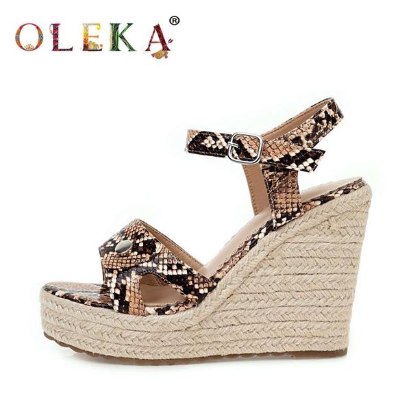 oleka platform high heel thick bottom wedge heel summer sandals women fashionable snake pattern new 2020 as128, Black
oleka platform high heel thick bottom wedge heel summer sandals women fashionable snake pattern new 2020 as128, Black