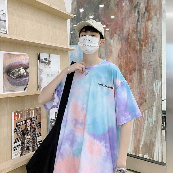 new multiple colors tie-dye hit color loose tshirt korean all-match casual o-neck gradient clothes contrast color loose men top, White;black
new multiple colors tie-dye hit color loose tshirt korean all-match casual o-neck gradient clothes contrast color loose men top, White;black
