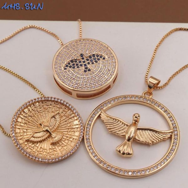 mhs.sun mosaic cz eagle pendants necklace religion chain necklace for women girls jewelry vintage gold color accessories, Silver
mhs.sun mosaic cz eagle pendants necklace religion chain necklace for women girls jewelry vintage gold color accessories, Silver