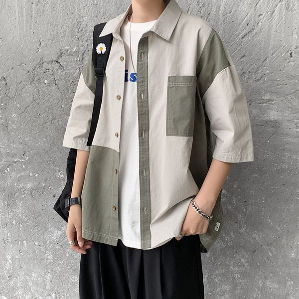 2020 summer men's fashion trend hawaiian shirt short sleeve loose casual camisa masculina french cuff clothes shirts size -2xl, White;black
2020 summer men's fashion trend hawaiian shirt short sleeve loose casual camisa masculina french cuff clothes shirts size -2xl, White;black