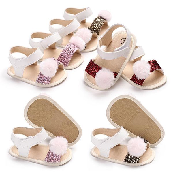 newborn baby girl fur ball sequin sandals toddler summer roman sandals 2 styles 6 colors infant soft sole crib shoes, Black;red
newborn baby girl fur ball sequin sandals toddler summer roman sandals 2 styles 6 colors infant soft sole crib shoes, Black;red