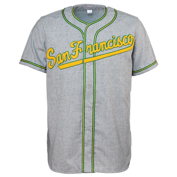 University of San Francisco 1947 Road Jersey 100% Stitched Embroidery Logos Vintage Baseball Jerseys Custom Any Name Any Number
University of San Francisco 1947 Road Jersey 100% Stitched Embroidery Logos Vintage Baseball Jerseys Custom Any Name Any Number