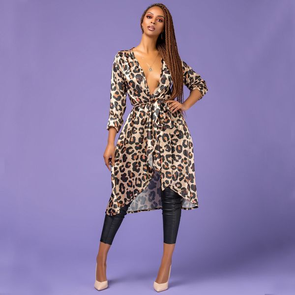 women's trench coats ahvit autumn winter leopard print women coat full sleeve open stitch outwear sashes fashion lady long yz-c613, Tan;black
women's trench coats ahvit autumn winter leopard print women coat full sleeve open stitch outwear sashes fashion lady long yz-c613, Tan;black