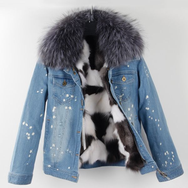 fashion cold resistant female snow parkas silver fox fur trim maomaokong black white lattice fox fur lining light blue demin mini jackets
fashion cold resistant female snow parkas silver fox fur trim maomaokong black white lattice fox fur lining light blue demin mini jackets