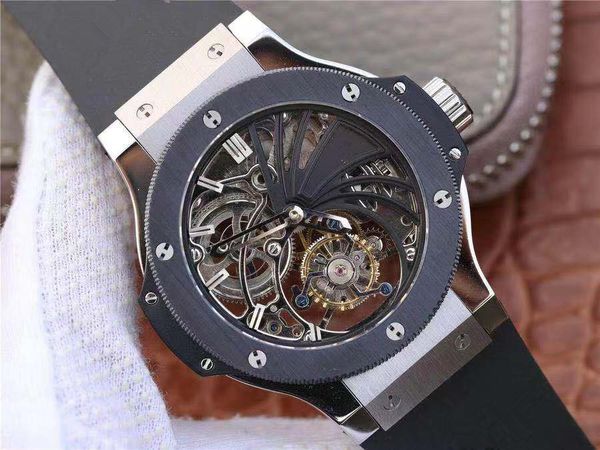 a new generation of hollow tourbillon movement before and after sapphire glass designer watches luxury mens watches swiss watch, Slivery;brown
a new generation of hollow tourbillon movement before and after sapphire glass designer watches luxury mens watches swiss watch, Slivery;brown