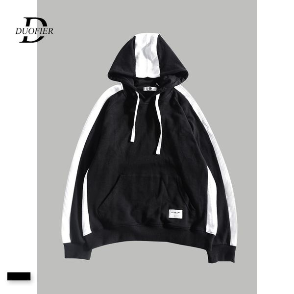 2019 autumn men casual hooded sweatshirt men's sportswear solid patchwork loose hoodies male new trend hip hop street pullover, Black
2019 autumn men casual hooded sweatshirt men's sportswear solid patchwork loose hoodies male new trend hip hop street pullover, Black