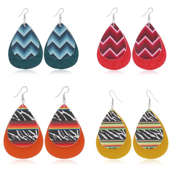 new design double layer pu leather earrings dangle drop waterdrop earrings charm pendant ear hook eardrop women jewelry statement accessory, Golden;silver
new design double layer pu leather earrings dangle drop waterdrop earrings charm pendant ear hook eardrop women jewelry statement accessory, Golden;silver