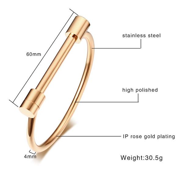 women's stainless steel bangle bar screw horseshoe bracelet in silverly black golden rose gold woman brackelts brazalet jewel2698, White
women's stainless steel bangle bar screw horseshoe bracelet in silverly black golden rose gold woman brackelts brazalet jewel2698, White