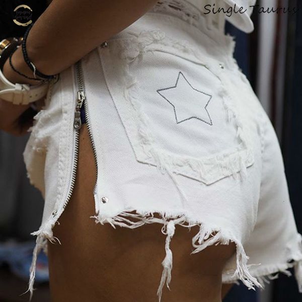 waist high embroidery star white jeans shorts women hole tassel denim shorts summer high street side zipper spodenki damskie, White;black
waist high embroidery star white jeans shorts women hole tassel denim shorts summer high street side zipper spodenki damskie, White;black