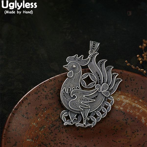 uglyless real 999 fine thai silver handmade filigree rooster pendants without necklaces cock jewelry retro ethnic bijoux
uglyless real 999 fine thai silver handmade filigree rooster pendants without necklaces cock jewelry retro ethnic bijoux