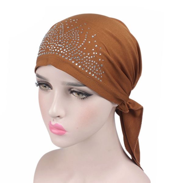 women rhinestone turban cap hat muslim folding pile cap bandana headscarf ladies hair accessories new, Blue;gray
women rhinestone turban cap hat muslim folding pile cap bandana headscarf ladies hair accessories new, Blue;gray