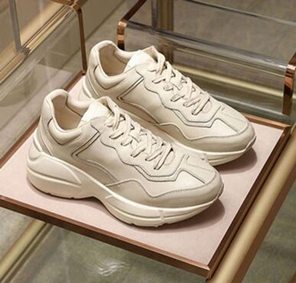 2019 mens women casual shoes rhyton vintage trainer sneakers fluorescent color leather sports dance dad shoes sports oversize trainers qe572, Black
2019 mens women casual shoes rhyton vintage trainer sneakers fluorescent color leather sports dance dad shoes sports oversize trainers qe572, Black