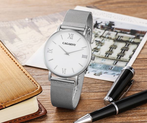 cagarny ultra-thin watch men women stainless steel mesh band rose gold watches lover's fashion couples wristwatch, Slivery;brown
cagarny ultra-thin watch men women stainless steel mesh band rose gold watches lover's fashion couples wristwatch, Slivery;brown