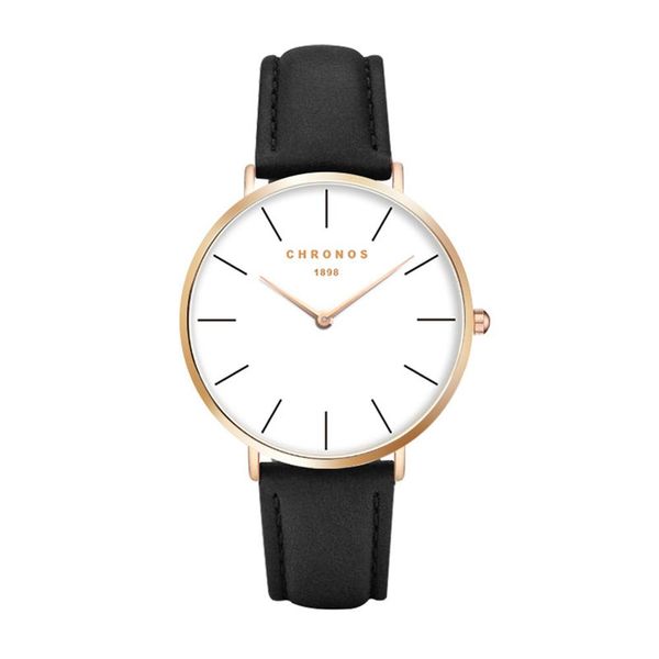 chronos 1898 men women simple quartz watch case couple leather watches large analog face brown black montre femme, Slivery;brown
chronos 1898 men women simple quartz watch case couple leather watches large analog face brown black montre femme, Slivery;brown