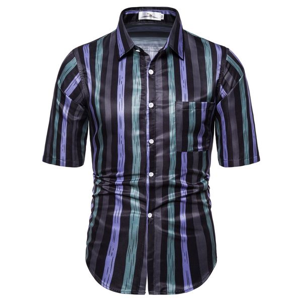 blouse men simple stripe print short sleeve fashion casual party dress shirt man summer new arrival blue red, White;black
blouse men simple stripe print short sleeve fashion casual party dress shirt man summer new arrival blue red, White;black