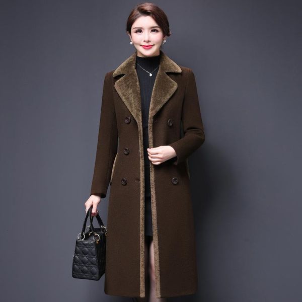 autumn m-5xl casaco feminino abrigos mujer wide cashmere blend woolens outerwear female coat autumn winter coats solid coat b671, Black
autumn m-5xl casaco feminino abrigos mujer wide cashmere blend woolens outerwear female coat autumn winter coats solid coat b671, Black