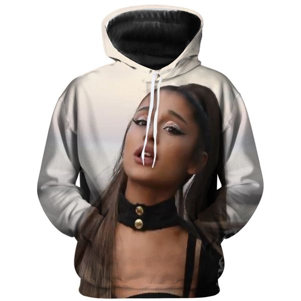street style costume 2019 singer 3d hooded cool personality spring and autumn hoodie trend, Black
street style costume 2019 singer 3d hooded cool personality spring and autumn hoodie trend, Black