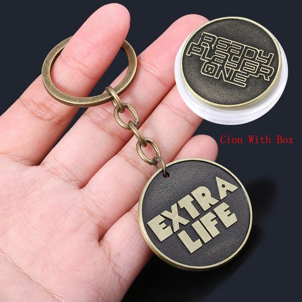 sg new game coin badge keychain extra life specie cosplay souvenir keyring for men jewelry, Silver
sg new game coin badge keychain extra life specie cosplay souvenir keyring for men jewelry, Silver