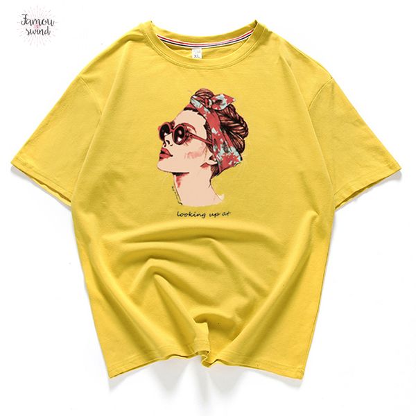 vogue вскользь тенниска женщины топы лета хлопка t shirt женщины женщина розовый желтый 2019 new round neck печати вверх, White
vogue вскользь тенниска женщины топы лета хлопка t shirt женщины женщина розовый желтый 2019 new round neck печати вверх, White