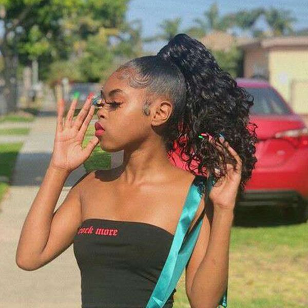 fashion icon human afro puff drawstring ponytail kinky curly hair extensions natural color donut chignon hairpieces updo hair bun pony tail, Black
fashion icon human afro puff drawstring ponytail kinky curly hair extensions natural color donut chignon hairpieces updo hair bun pony tail, Black
