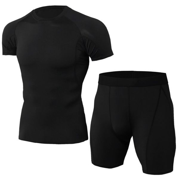 2 pcs/set men's tracksuit gym fitness compression sports suit clothes running jogging sport wear exercise workout tights, Black;blue
2 pcs/set men's tracksuit gym fitness compression sports suit clothes running jogging sport wear exercise workout tights, Black;blue