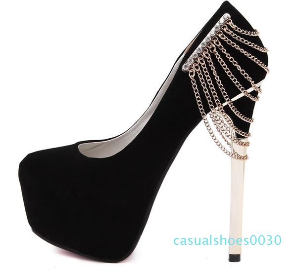 2016 black gold chain rhinestone shoes women high heels red wedding shoes prom gown dress shoes 14.5cm size 34 to 40 30c
2016 black gold chain rhinestone shoes women high heels red wedding shoes prom gown dress shoes 14.5cm size 34 to 40 30c