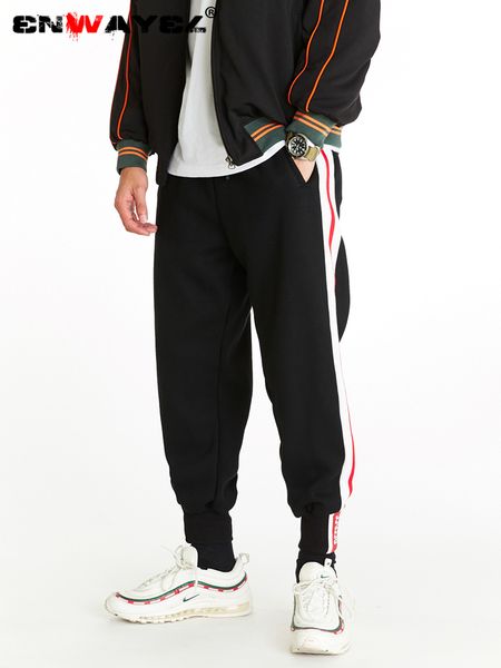 enwayel 2019 spring hip hop pants for men fashion stripe spliced casual print letter loose sweatpants new arrival quality k238, Black
enwayel 2019 spring hip hop pants for men fashion stripe spliced casual print letter loose sweatpants new arrival quality k238, Black