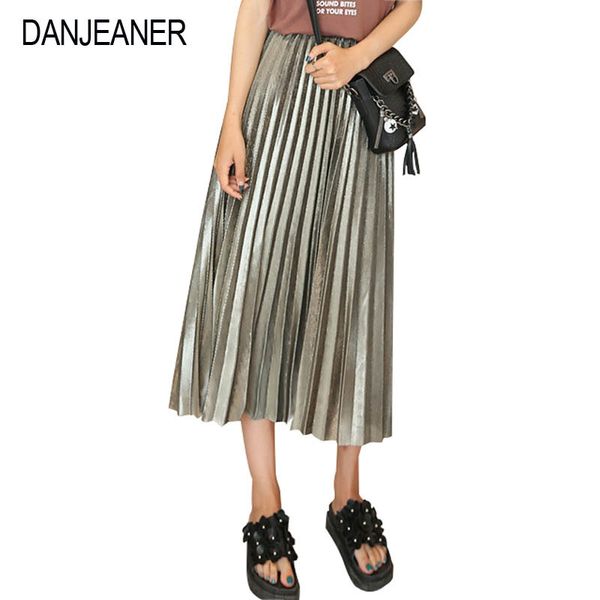 women metallic silver skirt elastic waist midi skirt high waist metallic pleated skirt party club ladies saia fenimias, Black;gray
women metallic silver skirt elastic waist midi skirt high waist metallic pleated skirt party club ladies saia fenimias, Black;gray